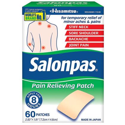 Salonpas Pain Relieving Patches - 60 patches 