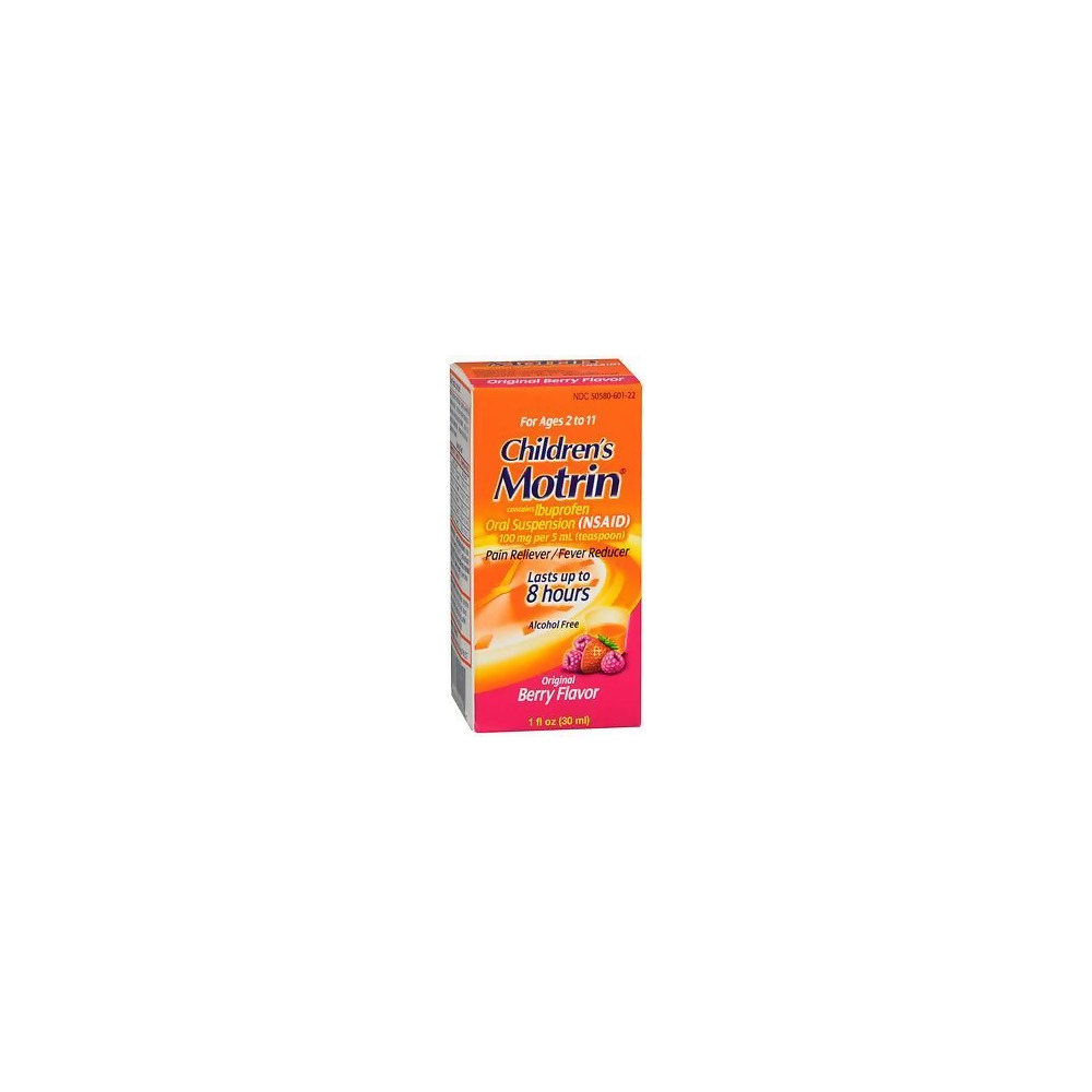 Motrin Children's Ibuprofen Pain Reliever/Fever Reducer Oral Suspension Original Berry Flavor - 1 oz