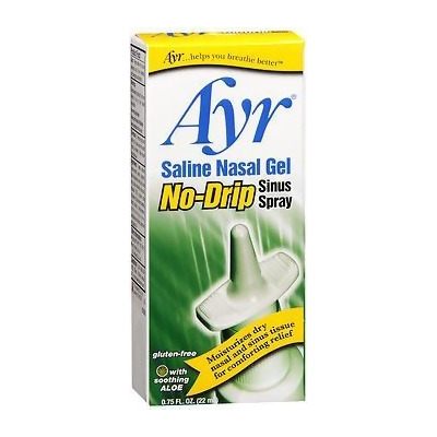 Ayr Saline Nasal Gel No-Drip Sinus Spray - 0.75 fl oz 