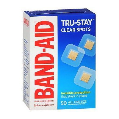 Band-Aid Clear Spots Adhesive Bandages All One Size - 50 ct 
