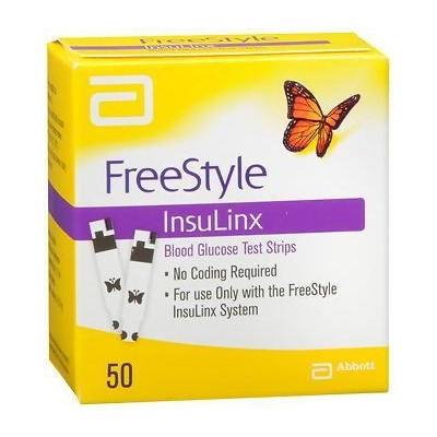 FreeStyle InsuLinx Blood Glucose Test Strips - 50 ct 