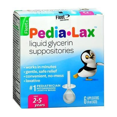 Fleet Pedia-Lax Liquid Glycerin Suppositories - 6 Each 