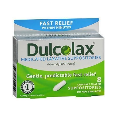 Dulcolax Medicated Laxative Suppositories - 8 ct 