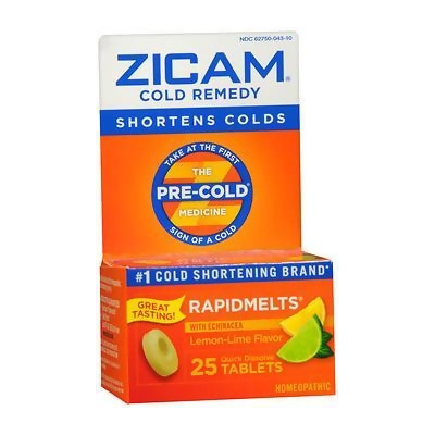 Zicam Cold Remedy RapidMelts Lemon-Lime Flavor - 25 Ct. 