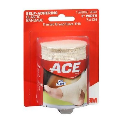 Ace Self-Adhering Elastic Bandage 3 Inch Width 