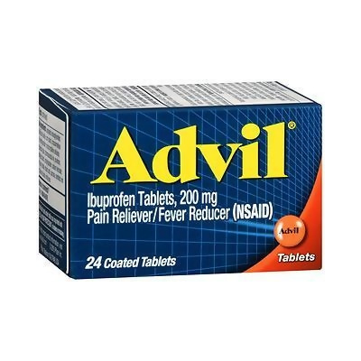 Advil Ibuprofen Pain Reliever/Fever Reducer, 200 mg Coated Tablets - 24 ct 