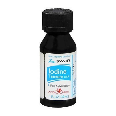 Swan Iodine Tincture First Aid Antiseptic - 1 oz 