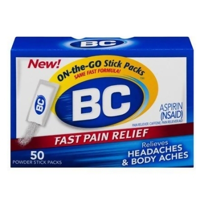 BC Headaches Formula Pain Reliever Powders - 50 ct 