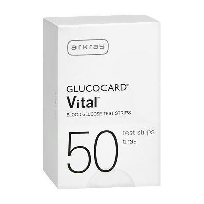 Glucocard Vital Blood Glucose Test Strips - 50 ct 