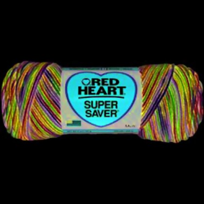 Coats Yarn Red Heart Super Saver Yarn, Purple Tone - 5 oz