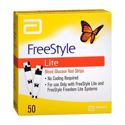 FreeStyle Lite Blood Glucose Test Strips - 50 ct 