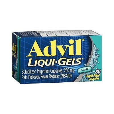 Advil Pain Reliever/Fever Reducer Liqui-Gels, 200 mg - 80 ct 