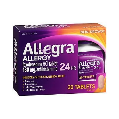 Allegra 24-Hour Allergy Relief - 30 Ct. 