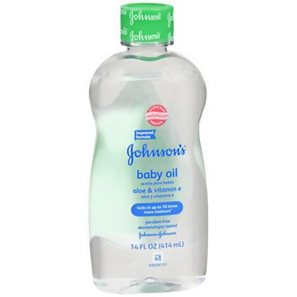 Johnson & Johnson Baby Oil Aloe Plus Vitamin E - 14 oz