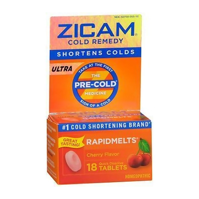 Zicam Ultra Cold Remedy RapidMelts Quick Dissolve Tablets Cherry Flavor - 18 ct 