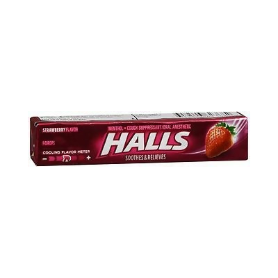 Halls Menthol Drops Strawberry - 20 packs of 9 