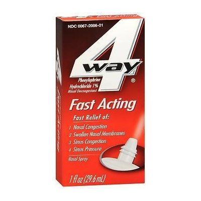 4 Way Fast Acting Nasal Spray - 1 oz 