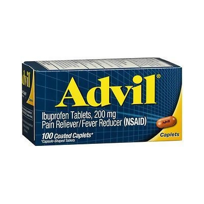 Advil Pain Reliever/Fever Reducer 200mg Caplets - 100 Ct 