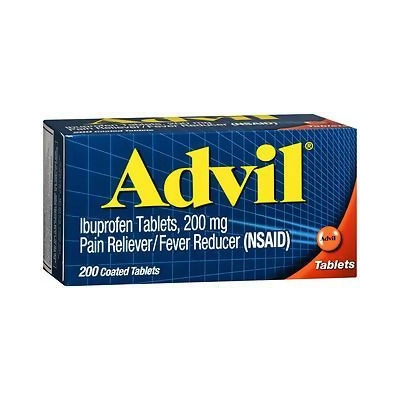 Advil Ibuprofen Pain Reliever/Fever Reducer, 200 mg Coated Tablets - 200 ct 