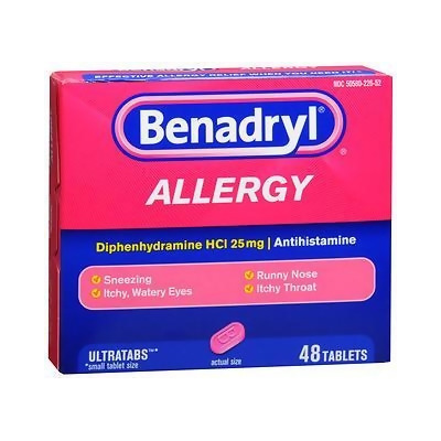 Benadryl Allergy Ultratab Tablets - 48 ct 