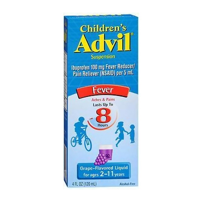 Advil Children's Fever Reducer/Pain Reliever Liquid Grape Flavored - 4 oz 