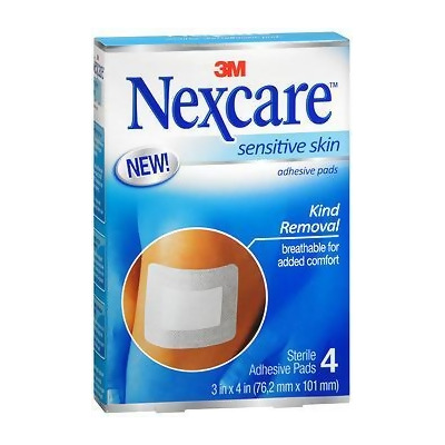 3M Nexcare Adhesive Pads Sensitive Skin 3X4