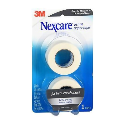 Nexcare Gentle Paper Tape 1 Inch X 10 Yards - 2 ct 