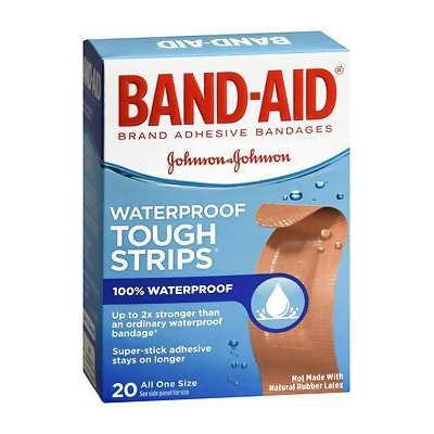 Band-Aid Tough Strips Waterproof Bandages - 20 ct 