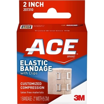 Ace Elastic Bandage with Clips 2 Inch. 