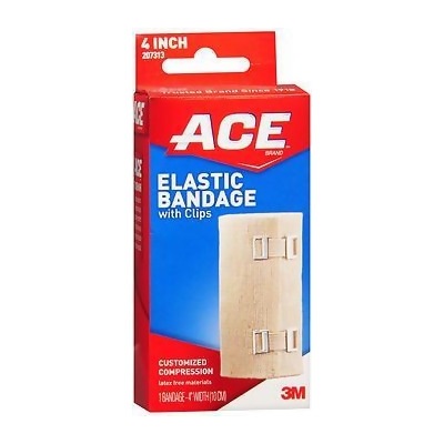Ace Elastic Bandage with Clips 4 Inch 
