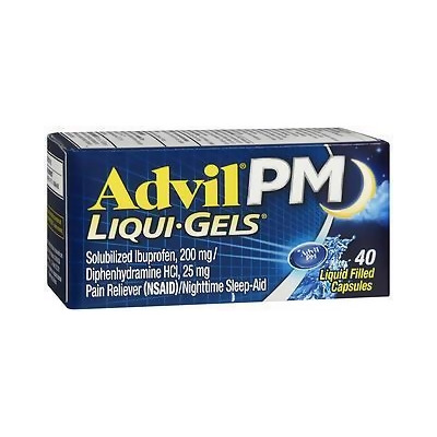 Advil PM Pain Reliever/Nighttime Sleep-Aid Liqui-Gels- 40 ct 