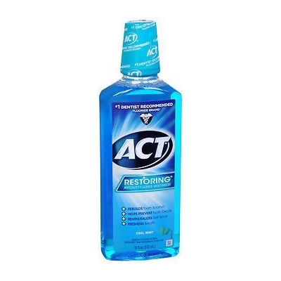 Act Restoring Anticavity Fluoride Mouthwash Cool Mint - 18 oz 