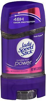 Lady Speed Stick 24/7 Antiperspirant Deodorant Gel Fresh Fusion - 2.3 oz 