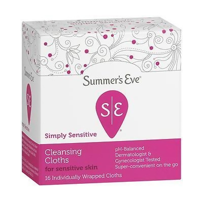 Summer's Eve Feminine Cleansing Cloths, Sensitive Skin - 16 ea. 