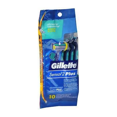 Gillette Sensor 2 Plus Disposable Razors - 10 ct 