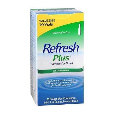 Refresh Plus Lubricant Eye Drops Single-Use Containers - 70 ea. 