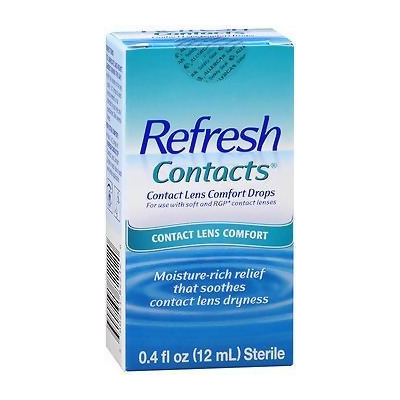 Refresh Contacts Contact Lens Comfort Moisture Drops - 0.4 oz 