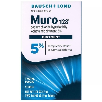 Bausch + Lomb Muro 128 Ointment 5% Twin Pack - .25 oz 