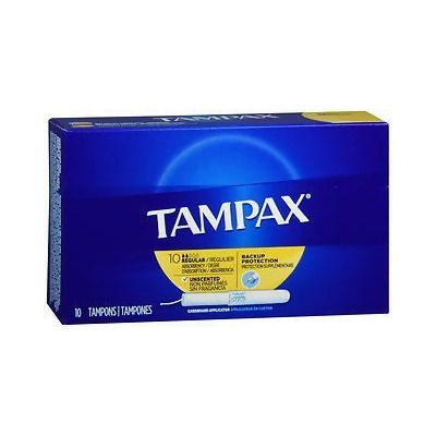 Tampax Tampons Regular Absorbency - 10 ct 