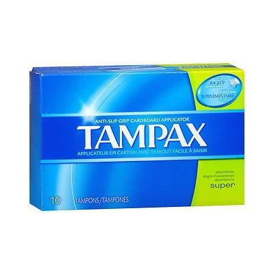 Tampax Flushable Super Tampons - 10 ct 