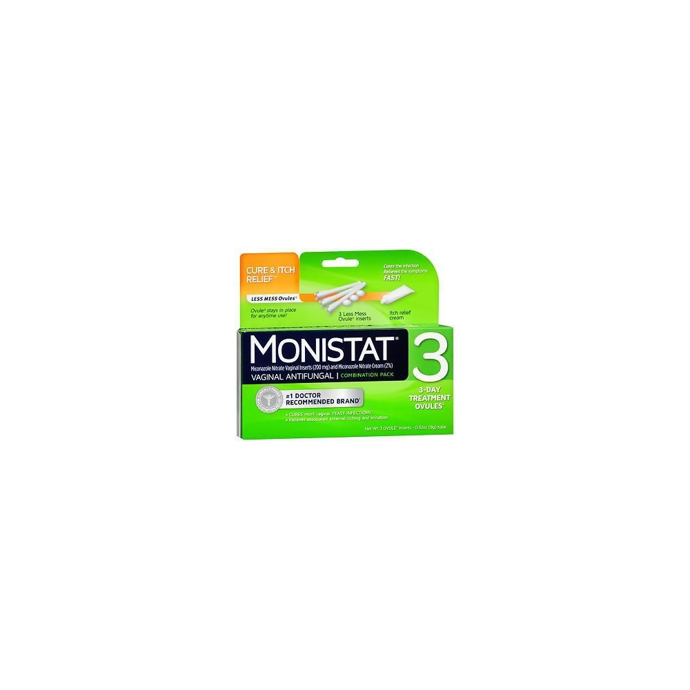 Monistat 3 Vaginal Antifungal Combination Pack - 3 Each