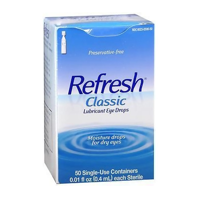 Refresh Classic Lubricant Eye Drops Single-Use Containers, 50 - 0.4 ml 