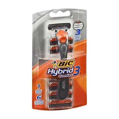 Bic Hybrid Advance 3 Shaver with 6 Refills 