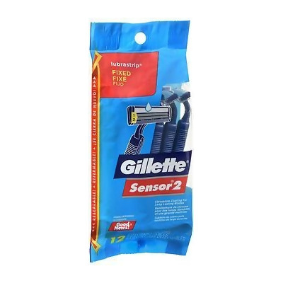 Gillette Sensor 2 Lubrastrip Disposable Razors - 12ct 