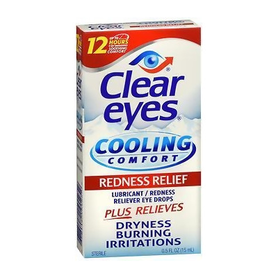 Clear Eyes Cooling Comfort Redness Relief Eye Drops 0 5 Oz From