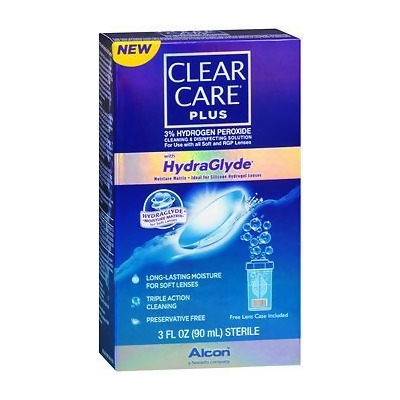 Clear Care Plus With HydaGlyde Cleaning and Disinfecting Solution - 3oz 