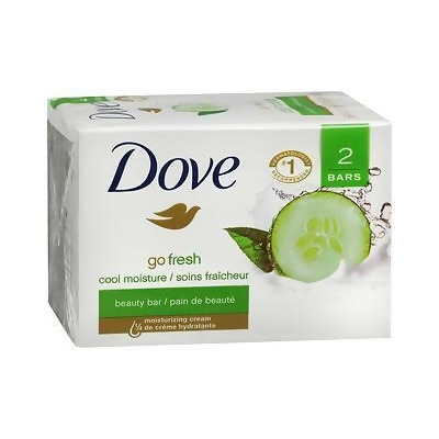 Dove Go Fresh Beauty Bars Cool Moisture, 2 - 4 oz Bars 