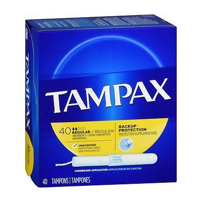 Tampax Flushable Tampons Regular - 40 ea. 
