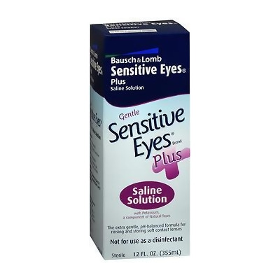 Bausch & Lomb Sensitive Eyes Plus Saline Solution - 12 fl oz 
