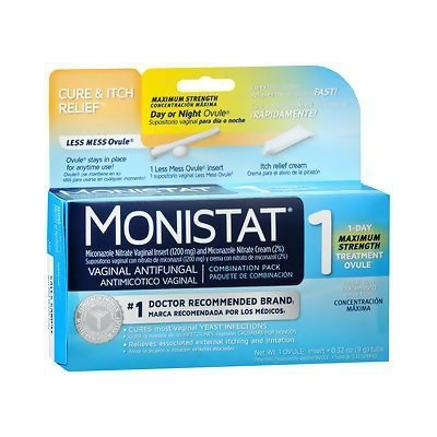 Monistat 1 Vaginal Antifungal Combination Pack Day or Night - 1 Each 